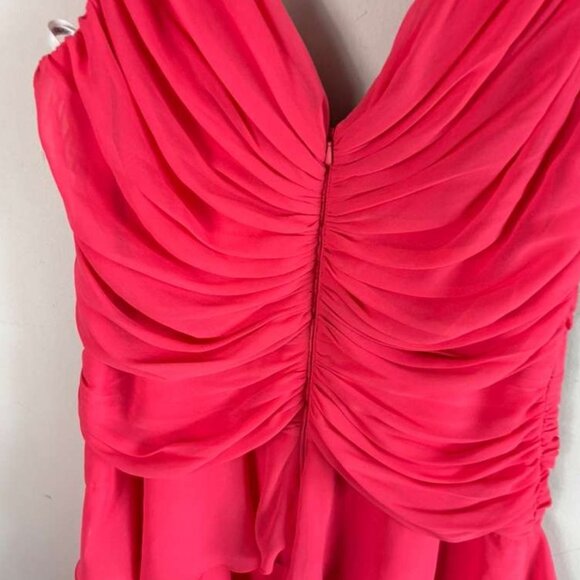 Tadashi Shoji Womens Elegant Layer Festive Dress Pink Size 16 - Picture 9 of 11